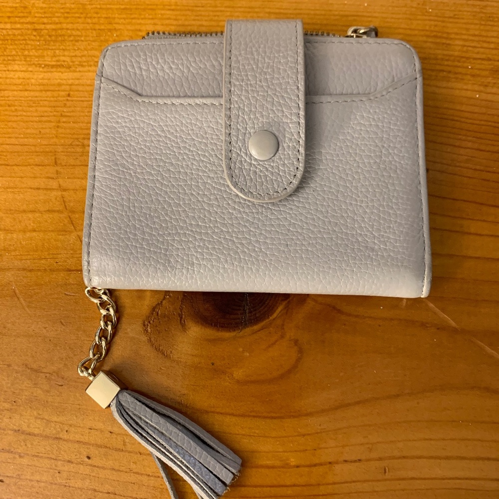 Grey tassel wallet